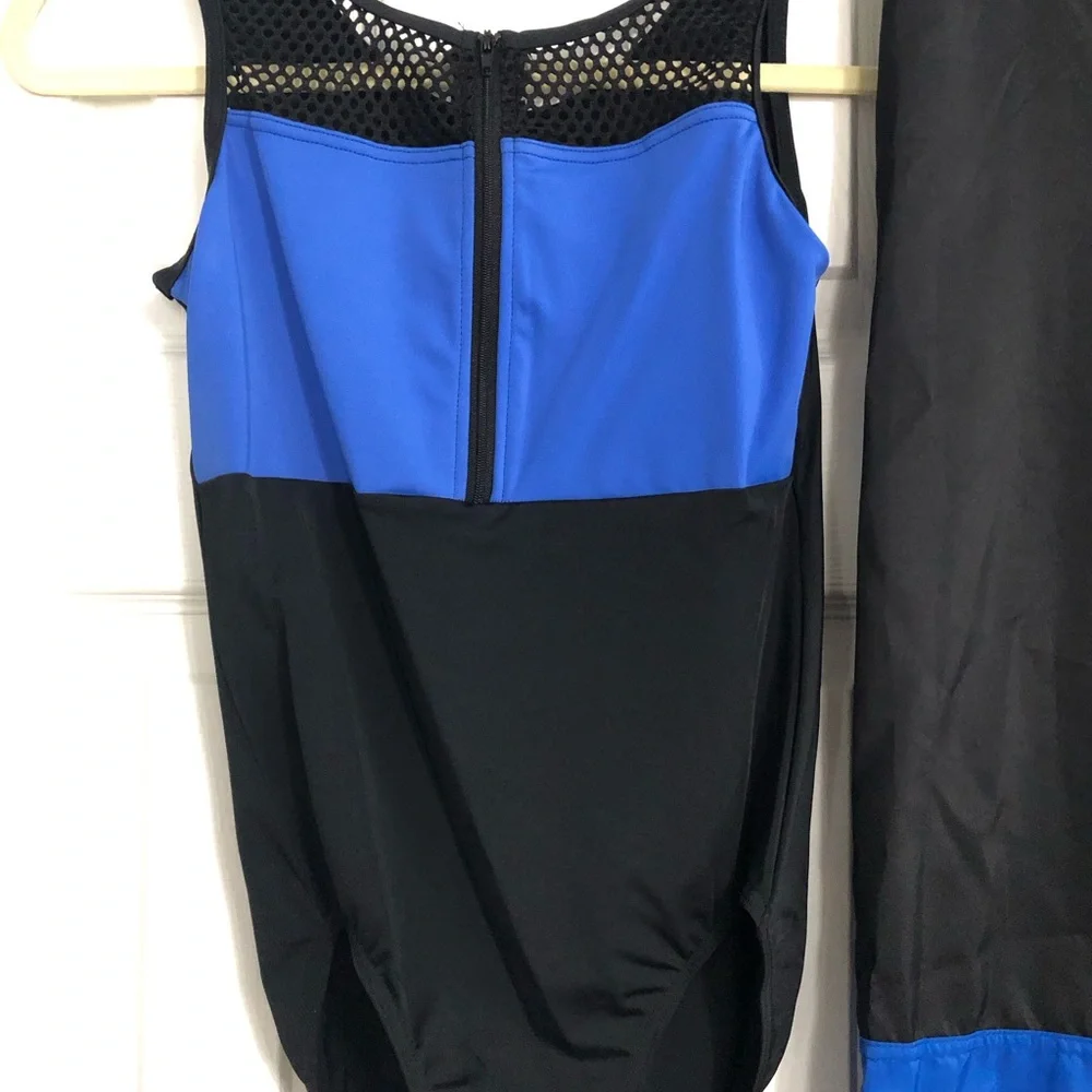 Weissman Dance‎ costume three piece check shirt hip hop pants jazz large child.